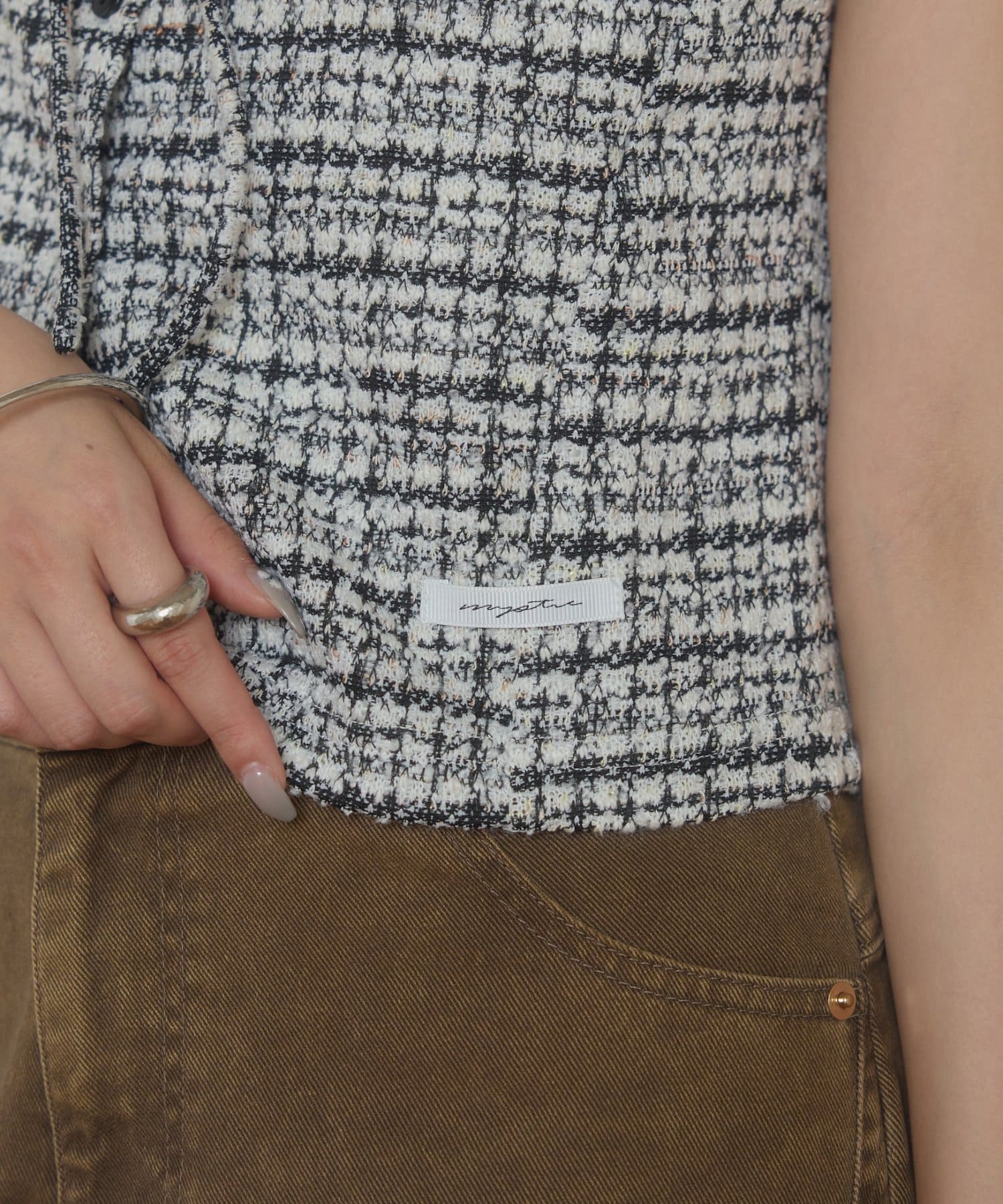 mystic tweeted ribbon french tee - Image 56