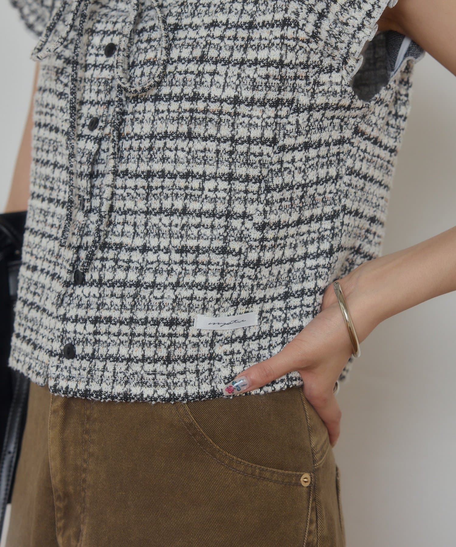 mystic tweeted ribbon french tee - Image 57