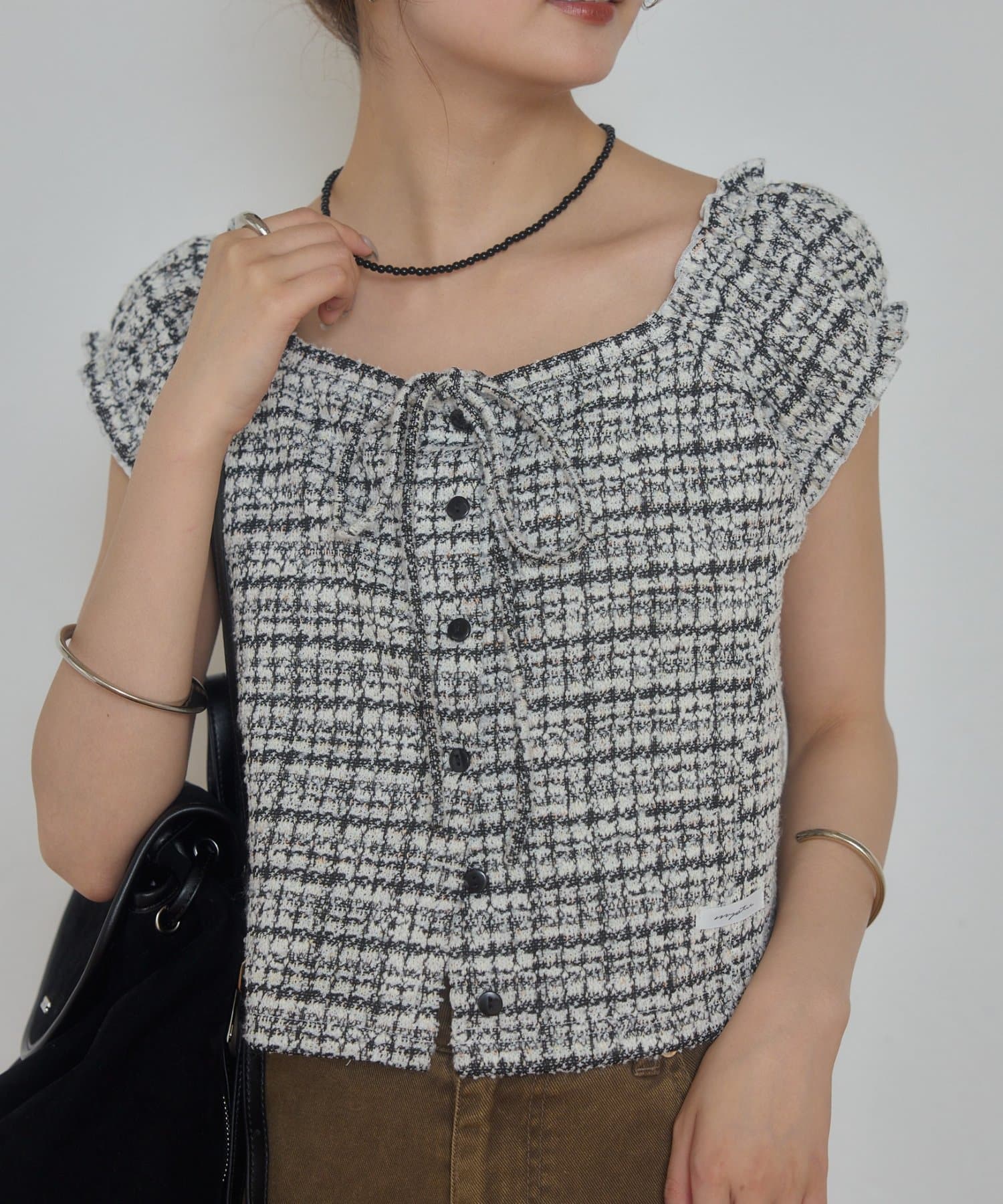 mystic tweeted ribbon french tee - Image 58