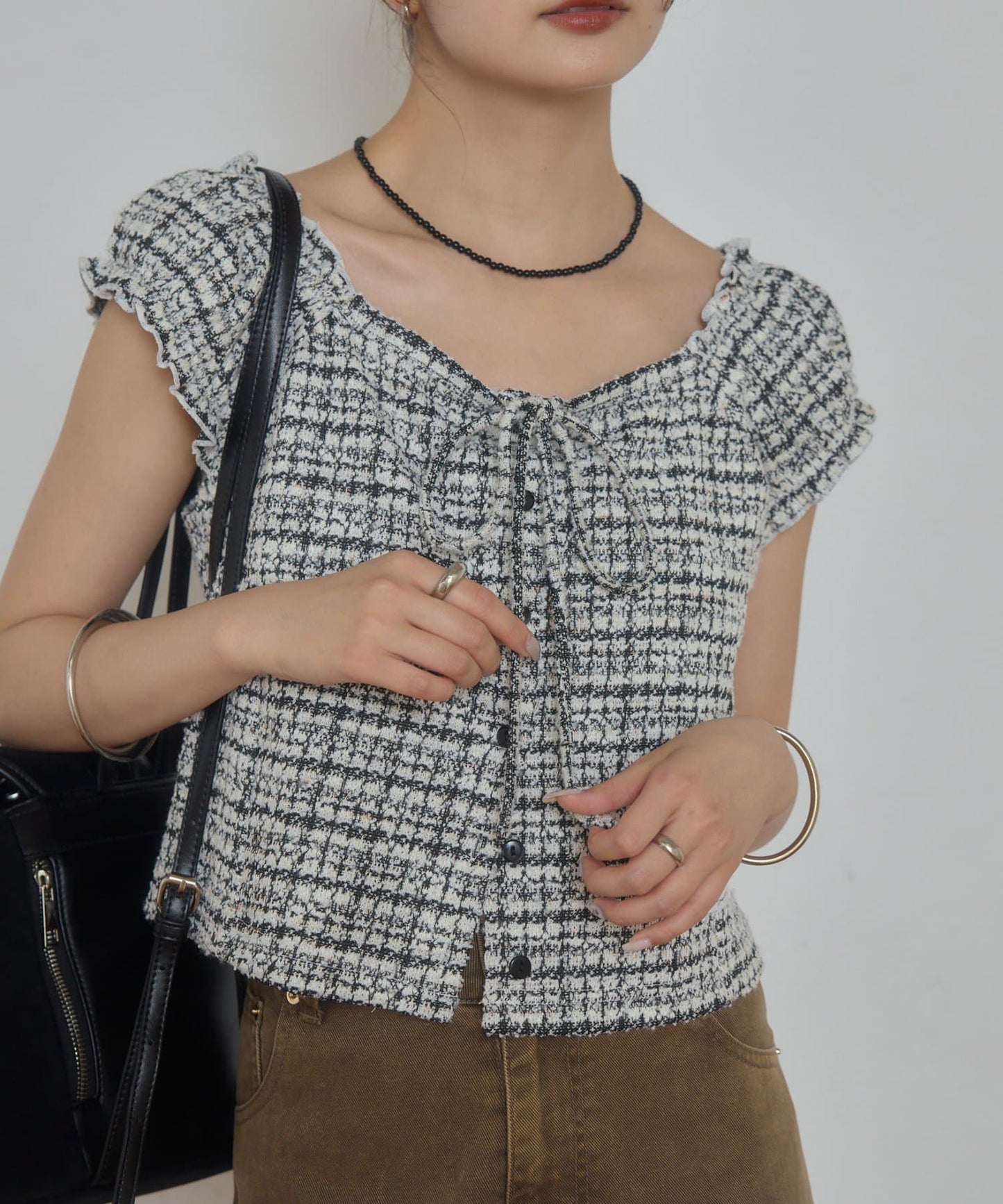 mystic tweeted ribbon french tee - Image 59