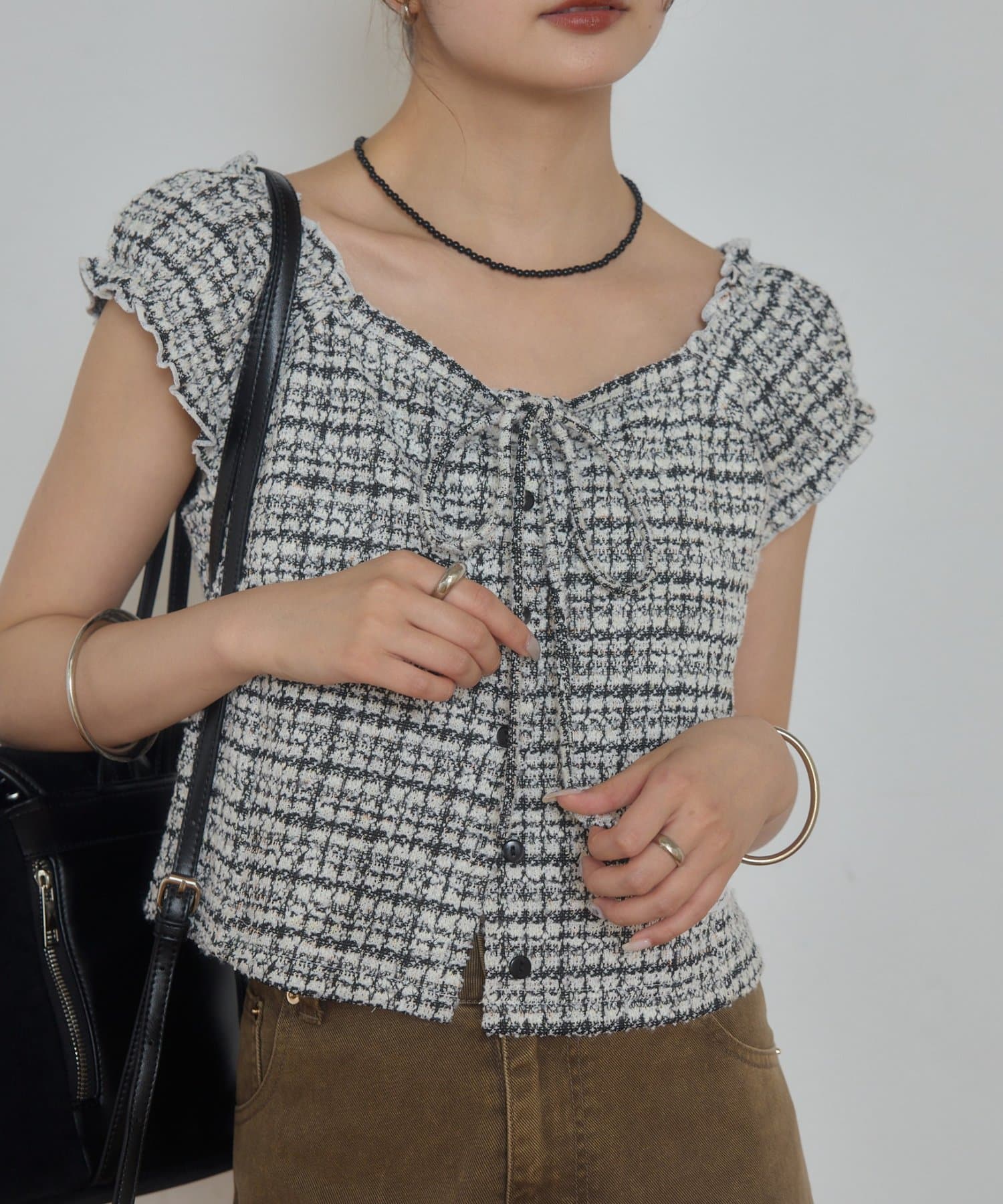 mystic tweeted ribbon french tee - Image 59