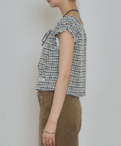 mystic tweeted ribbon french tee - Image 61