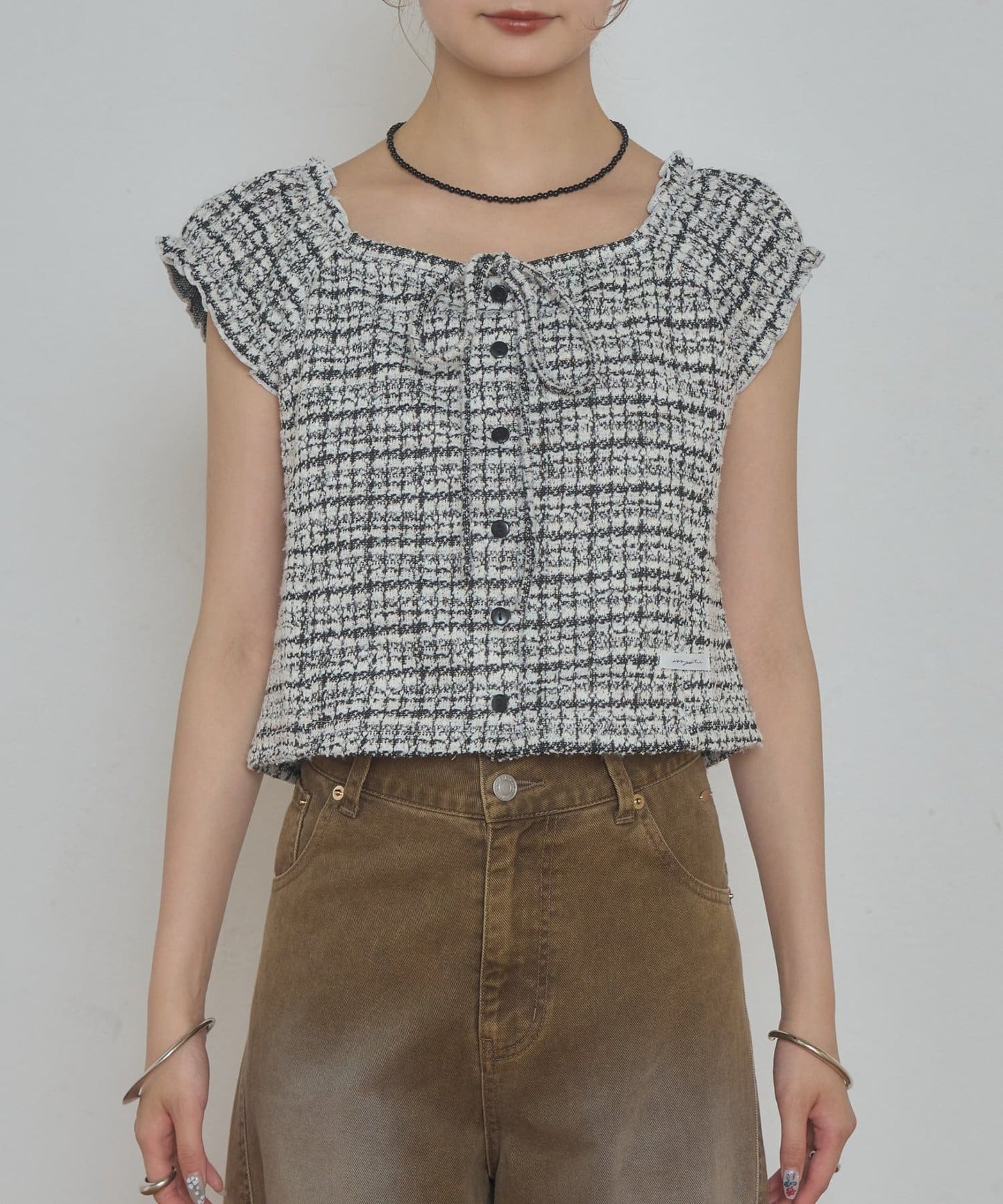 mystic tweeted ribbon french tee - Image 62
