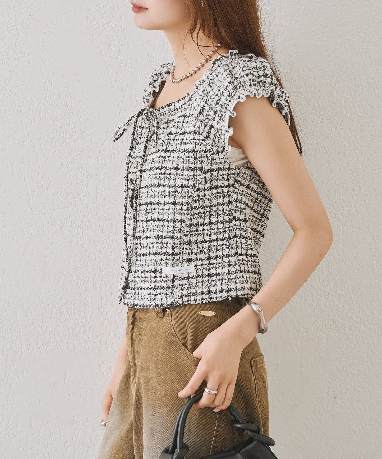mystic tweeted ribbon french tee - Image 40