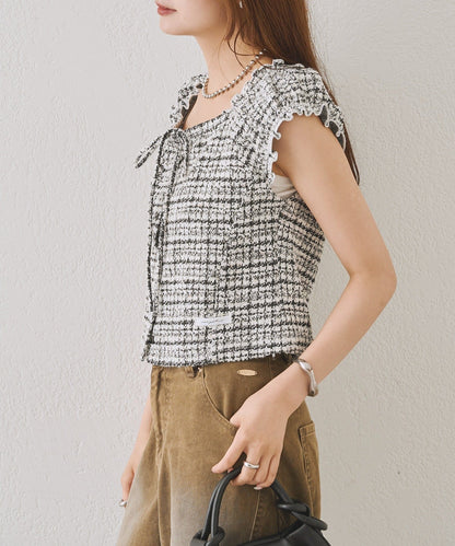 mystic tweeted ribbon french tee - Image 40
