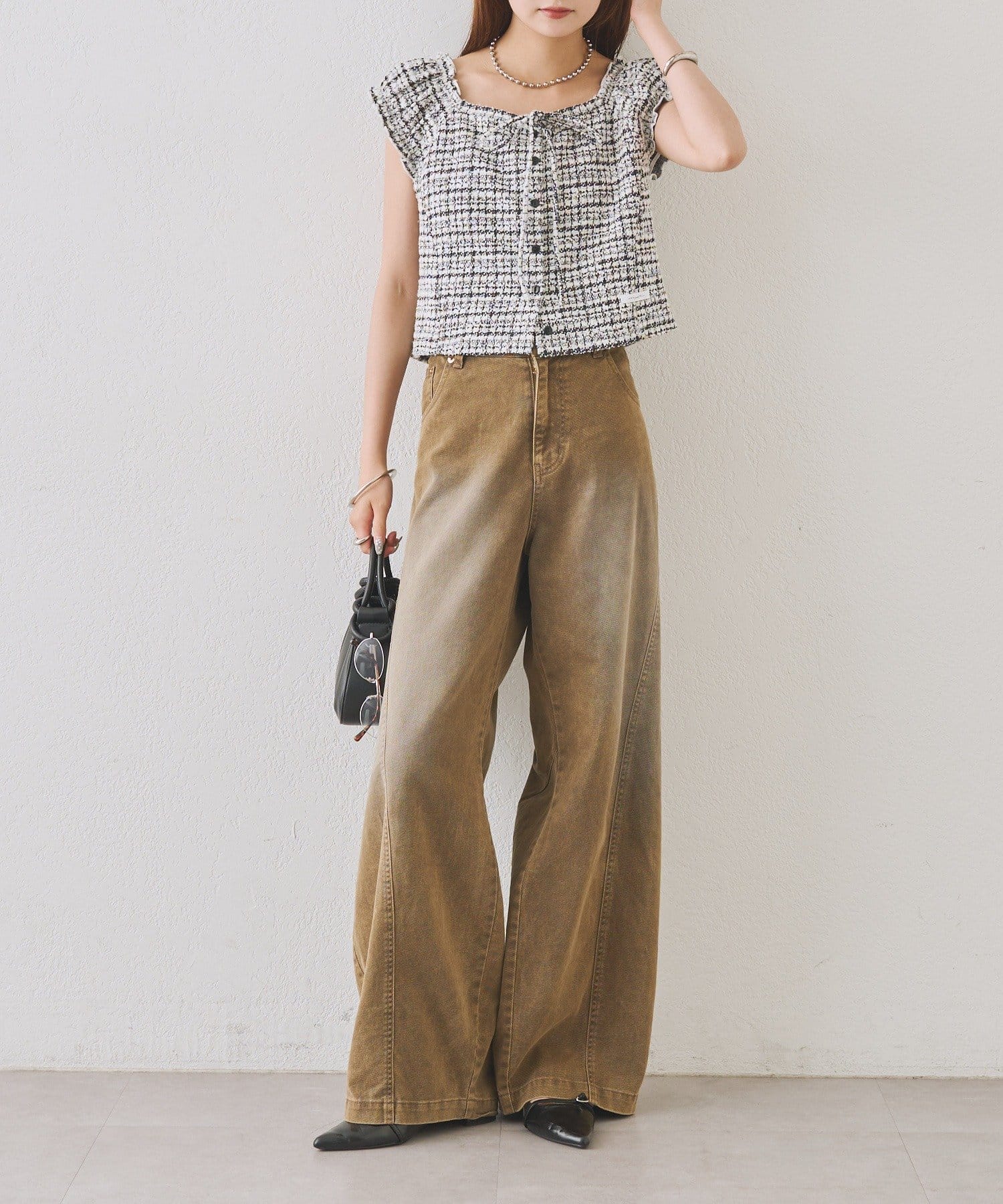 mystic tweeted ribbon french tee - Image 43