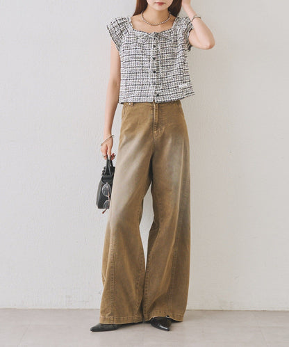 mystic tweeted ribbon french tee - Image 43