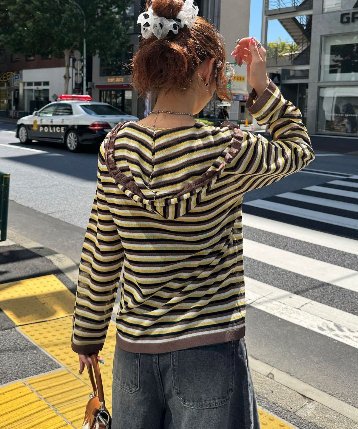 CIAOPANIC 間條 sheer knit hoodie - Image 9