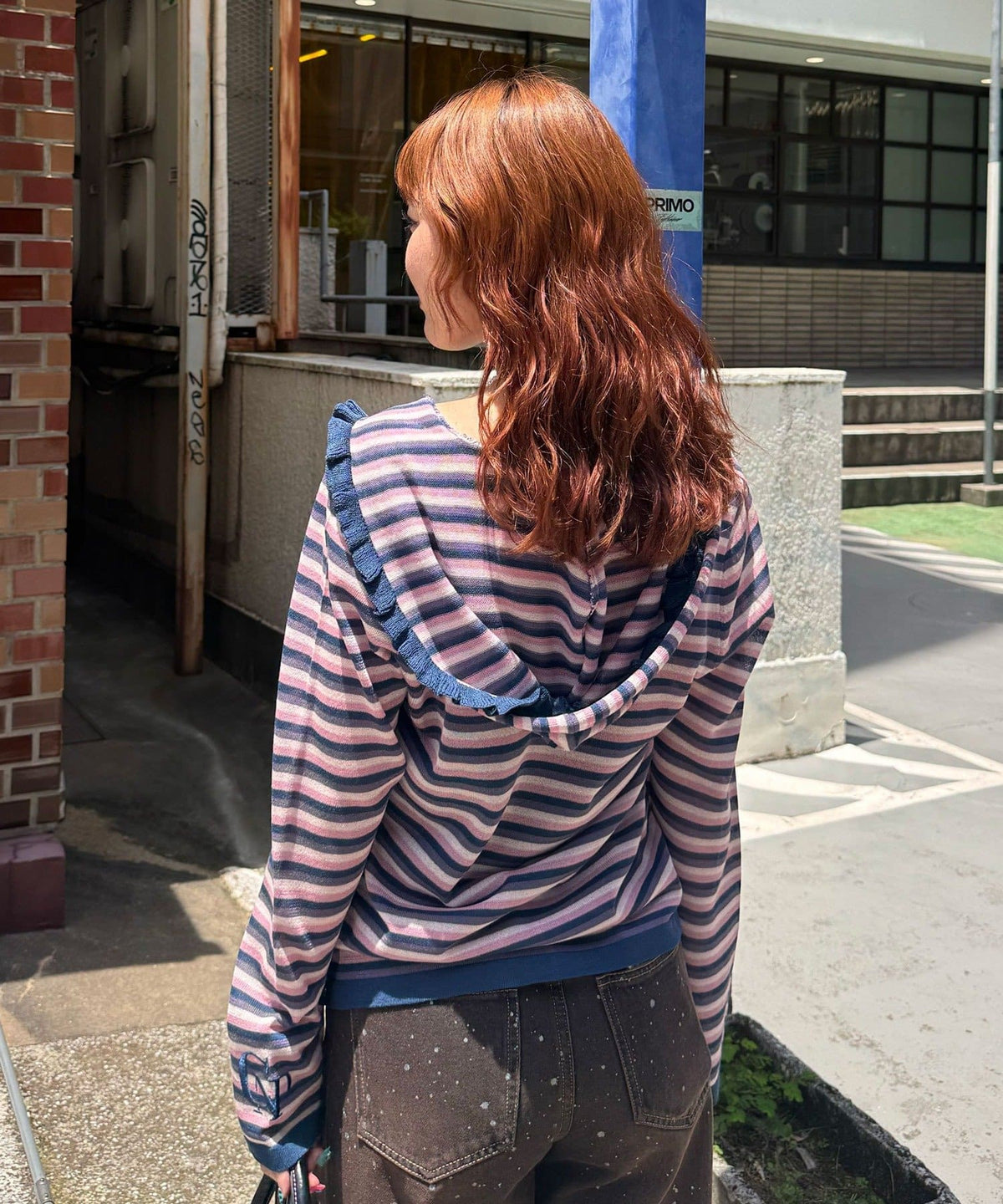 CIAOPANIC 間條 sheer knit hoodie - Image 17