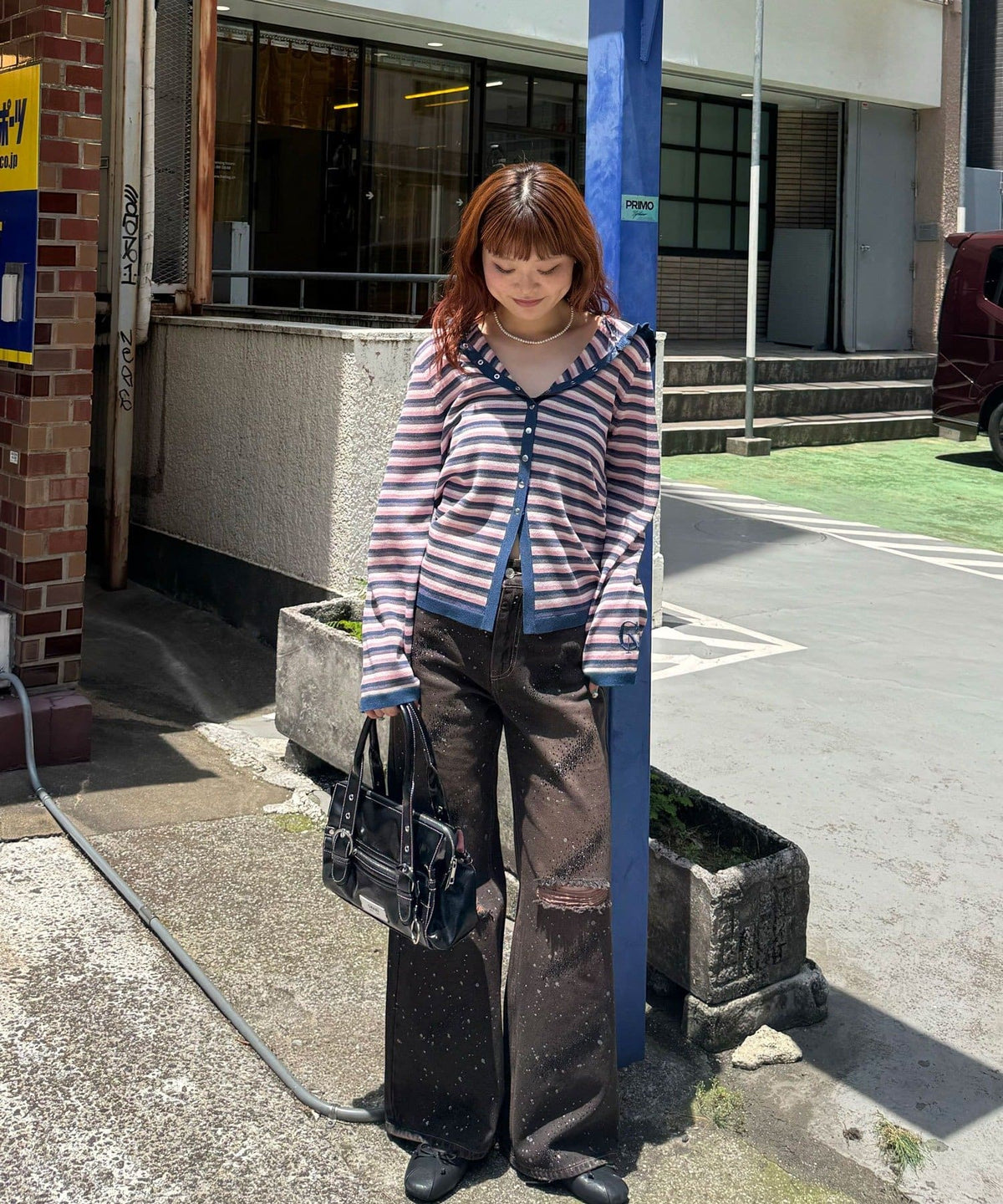 CIAOPANIC 間條 sheer knit hoodie - Image 18