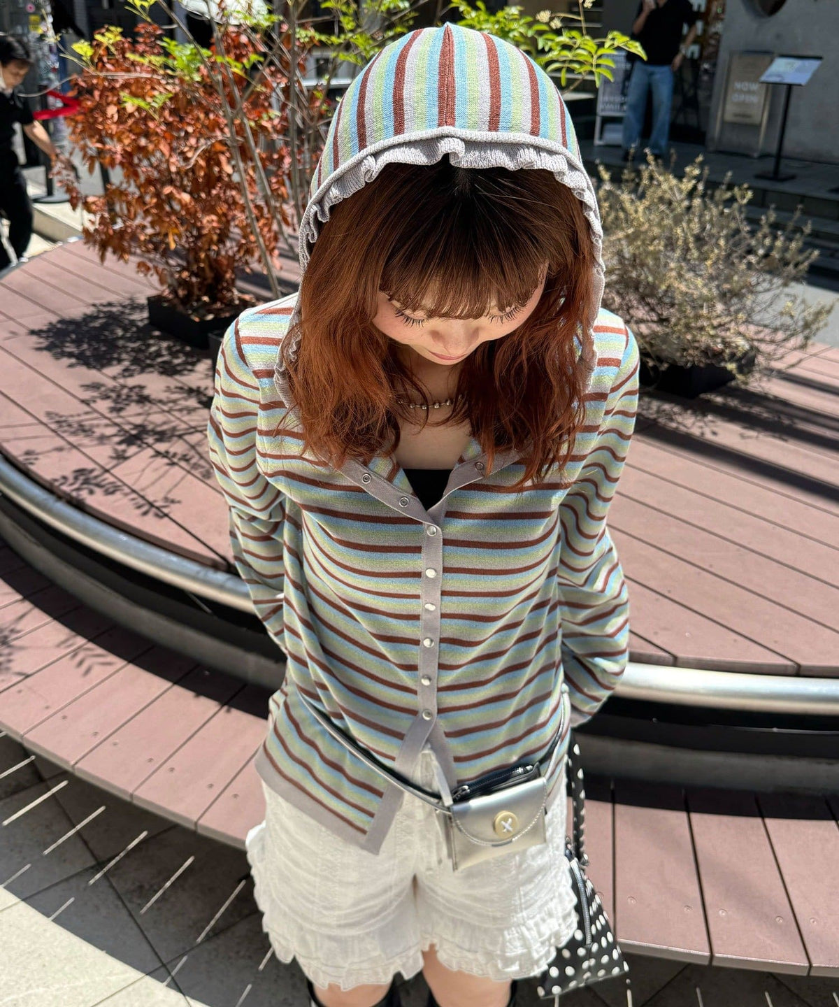 CIAOPANIC 間條 sheer knit hoodie - Image 21
