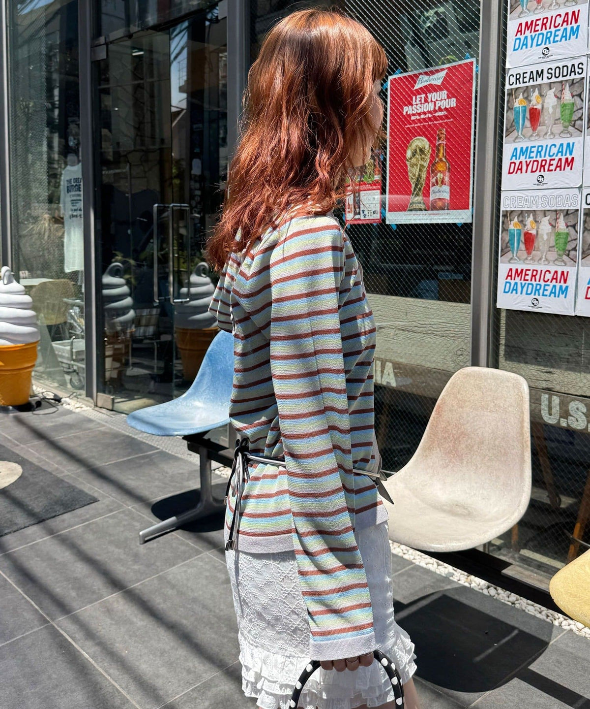 CIAOPANIC 間條 sheer knit hoodie - Image 24