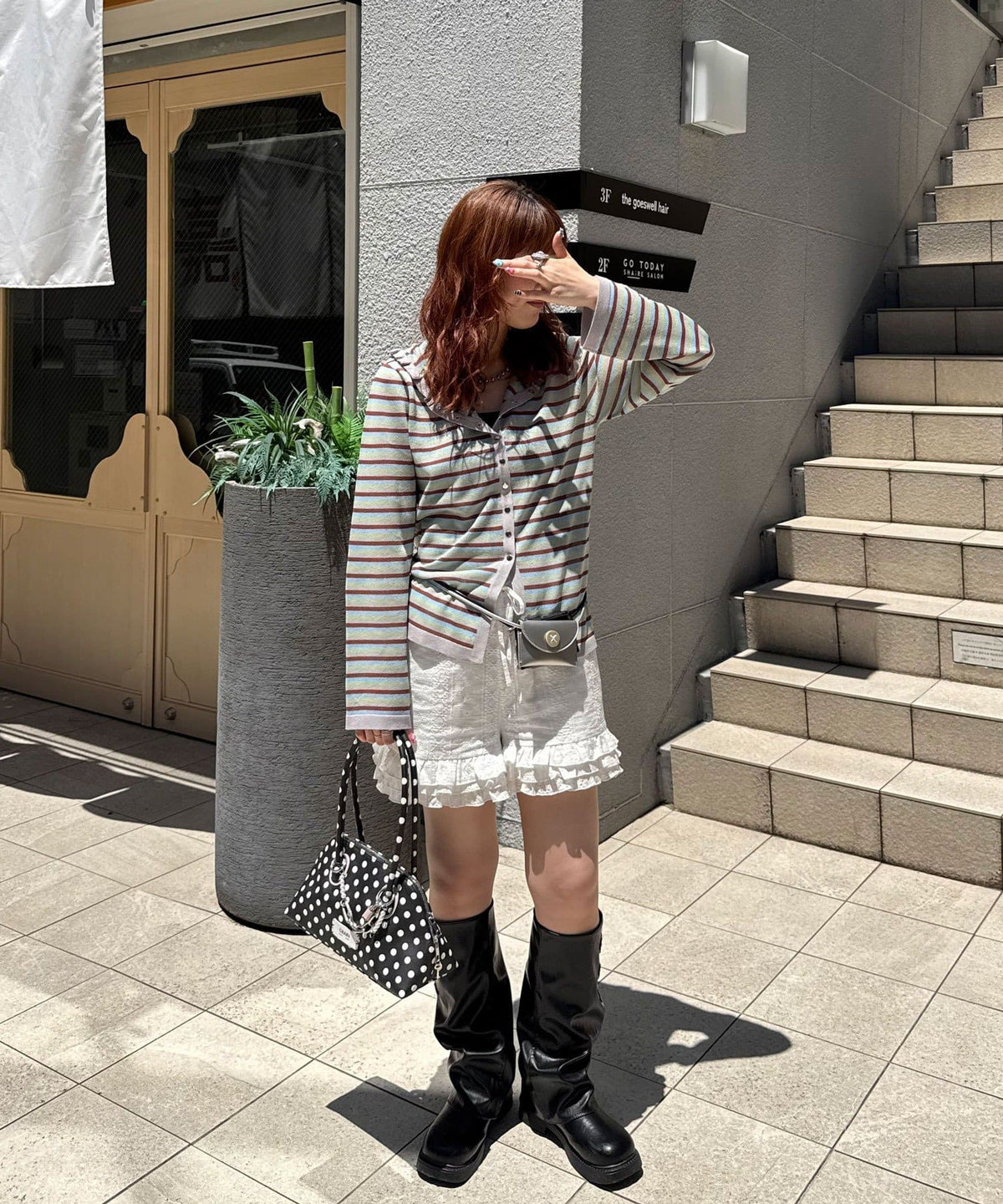 CIAOPANIC 間條 sheer knit hoodie - Image 26