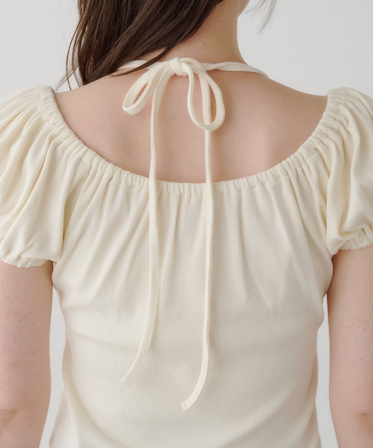 Kastane 羅紋修身掛脖露背Henley Tee - Image 16