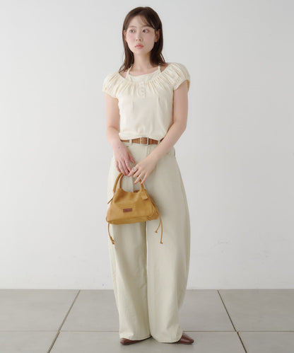 Kastane 羅紋修身掛脖露背Henley Tee - Image 12
