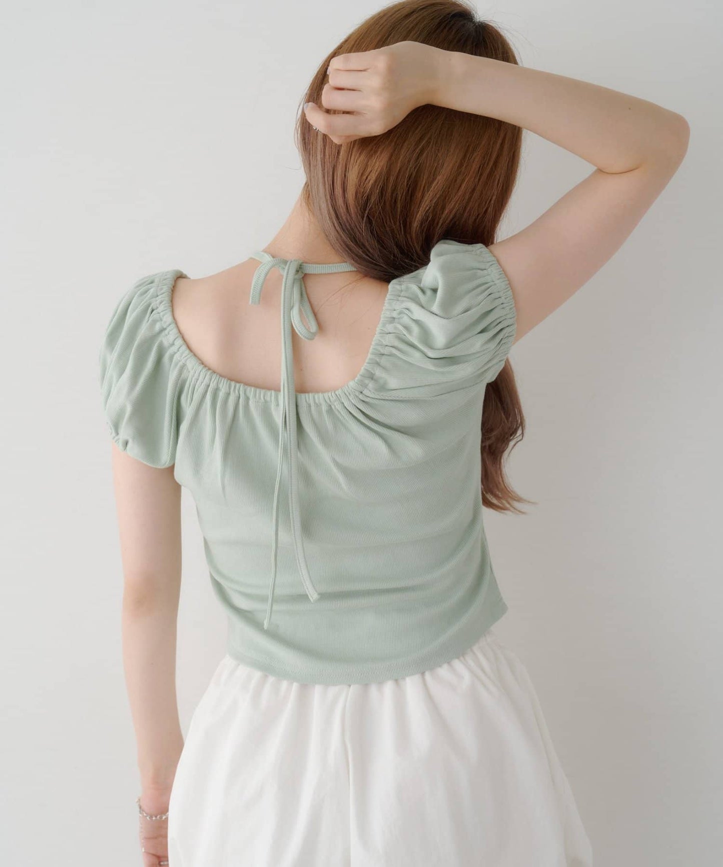 Kastane 羅紋修身掛脖露背Henley Tee - Image 44