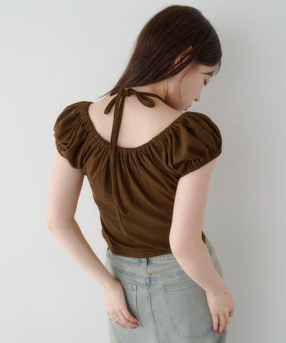 Kastane 羅紋修身掛脖露背Henley Tee - Image 60