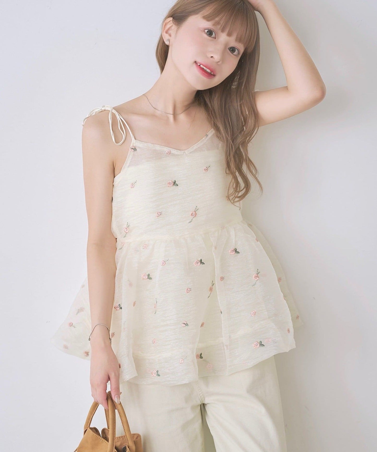 Kastane Flower organza balloon tunic - Image 1
