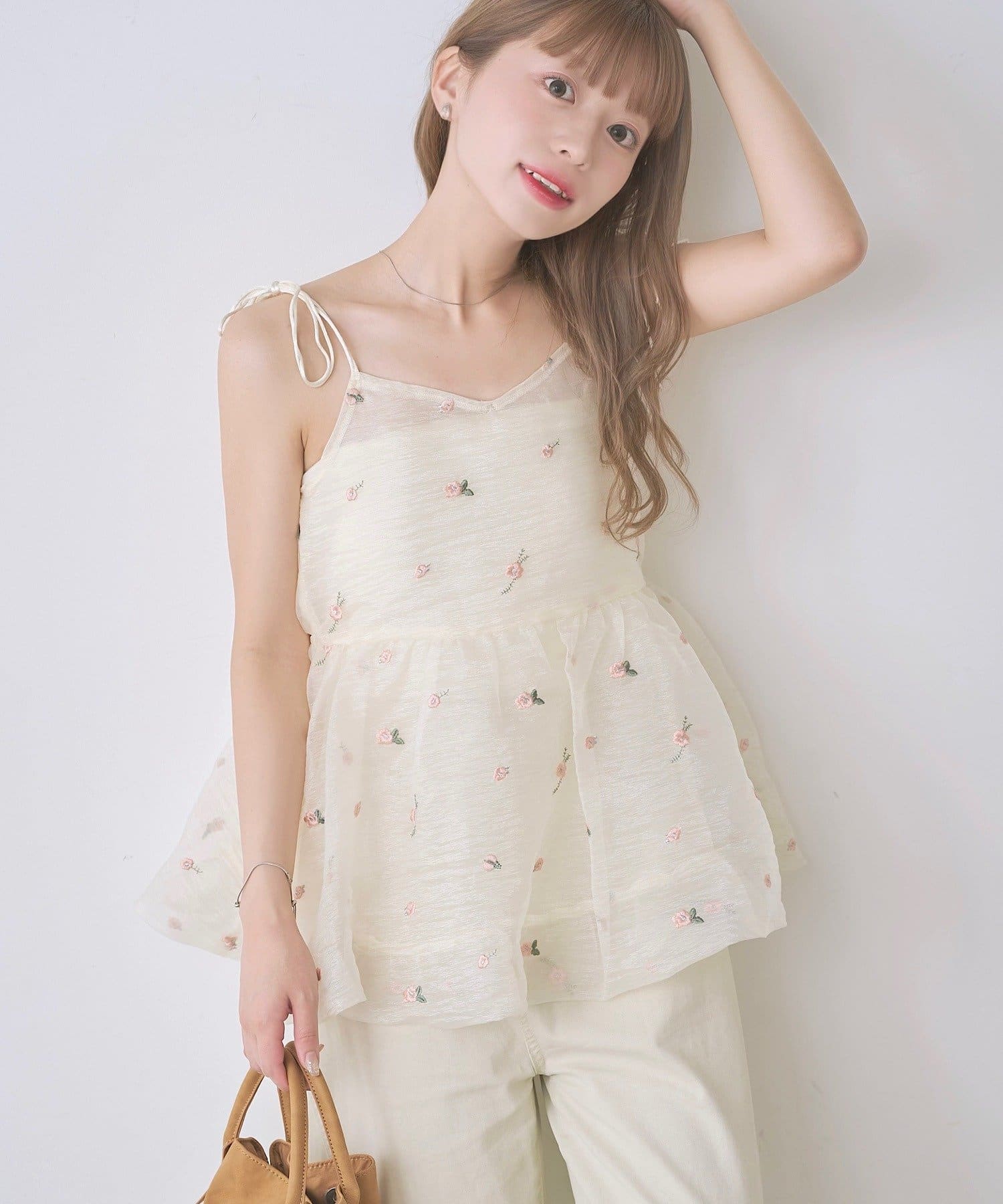 Kastane Flower organza balloon tunic - Image 1