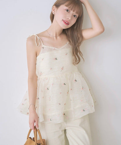 Kastane Flower organza balloon tunic - Image 1