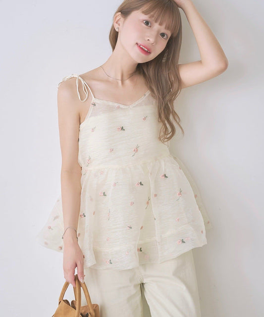 Kastane Flower organza balloon tunic - Image 1