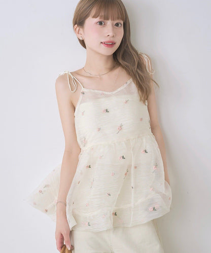 Kastane Flower organza balloon tunic - Image 5