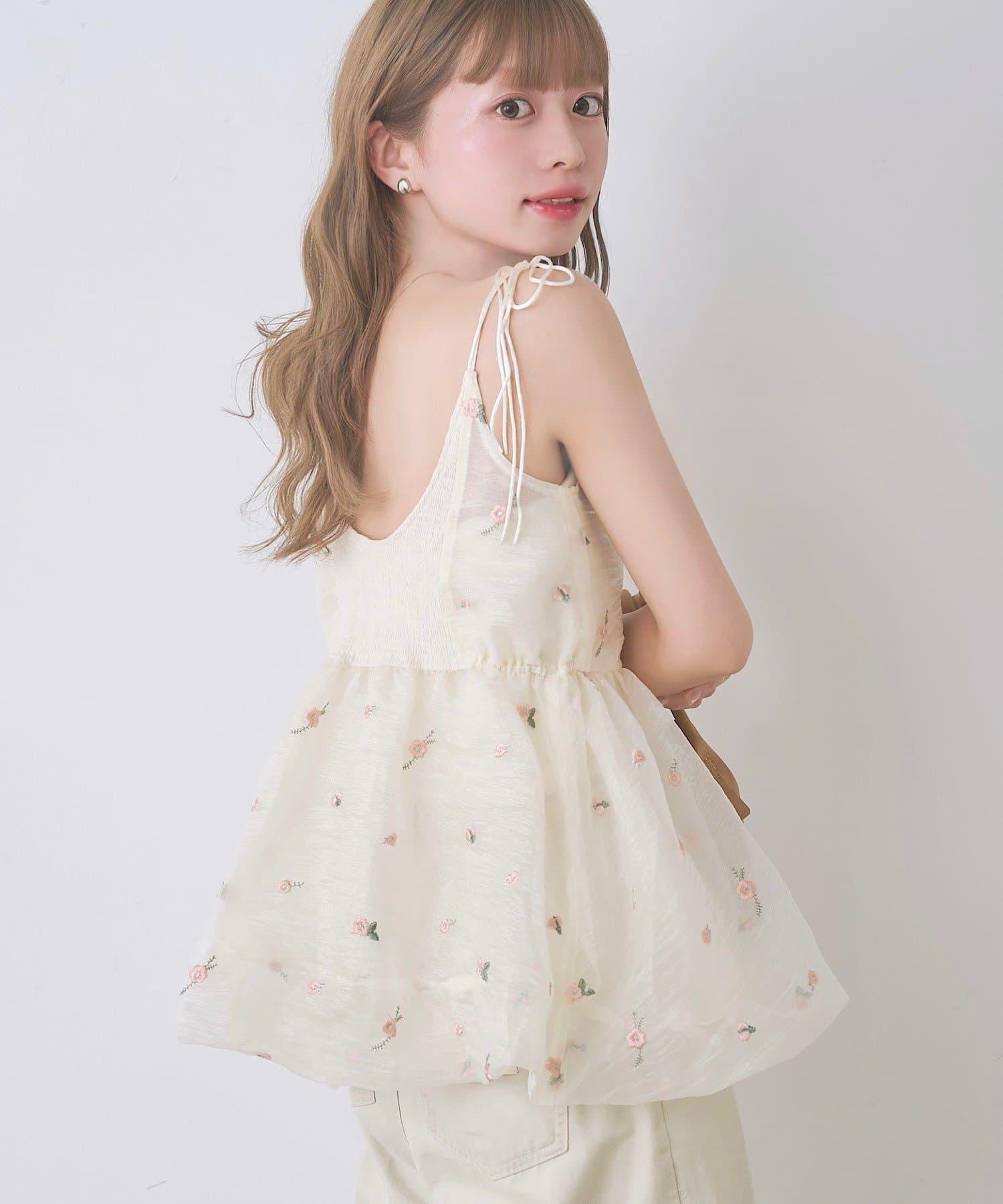 Kastane Flower organza balloon tunic - Image 6
