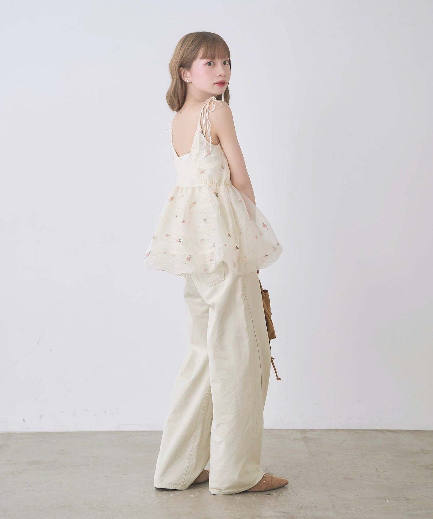 Kastane Flower organza balloon tunic - Image 8
