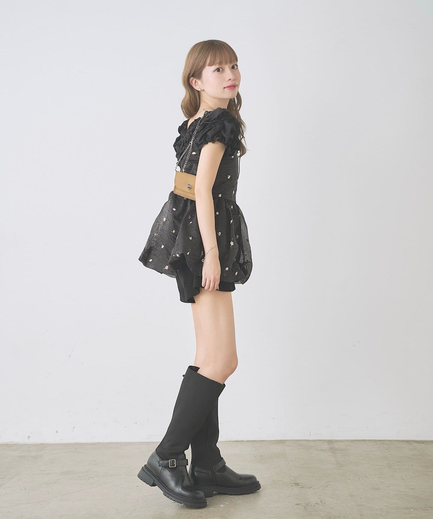 Kastane Flower organza balloon tunic - Image 10