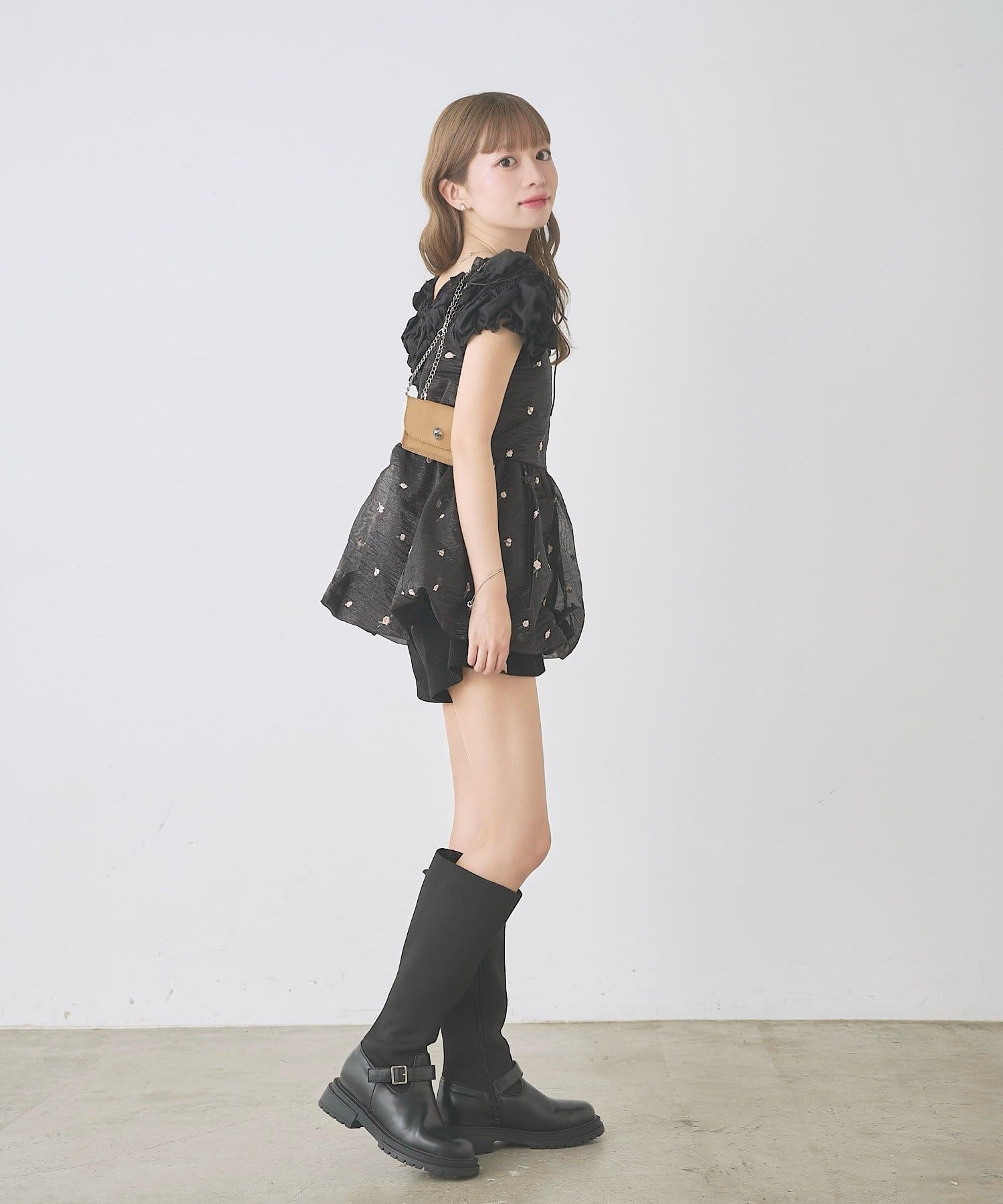 Kastane Flower organza balloon tunic - Image 10