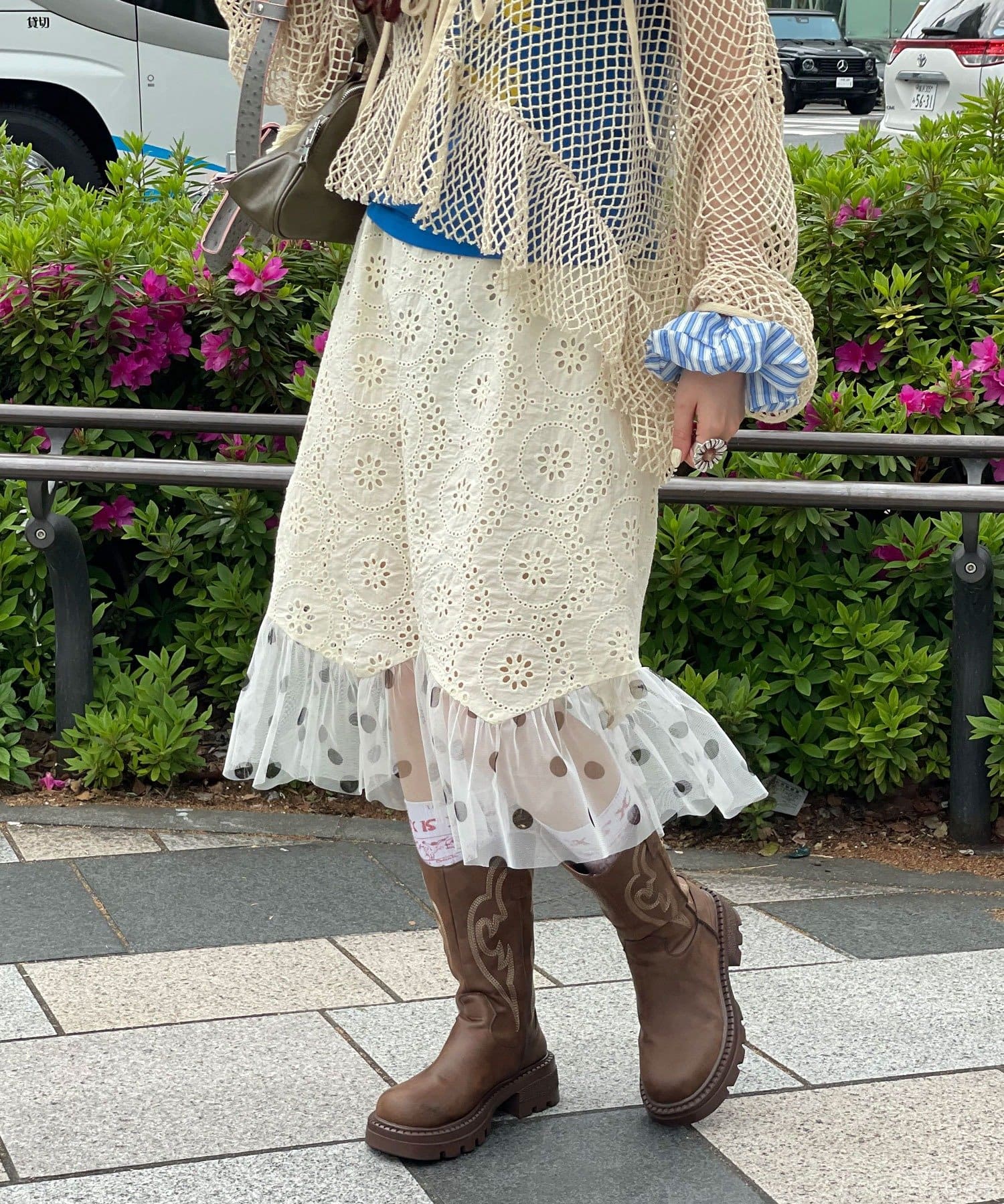 CIAOPANIC 薄紗波點Lace裙 - Image 17