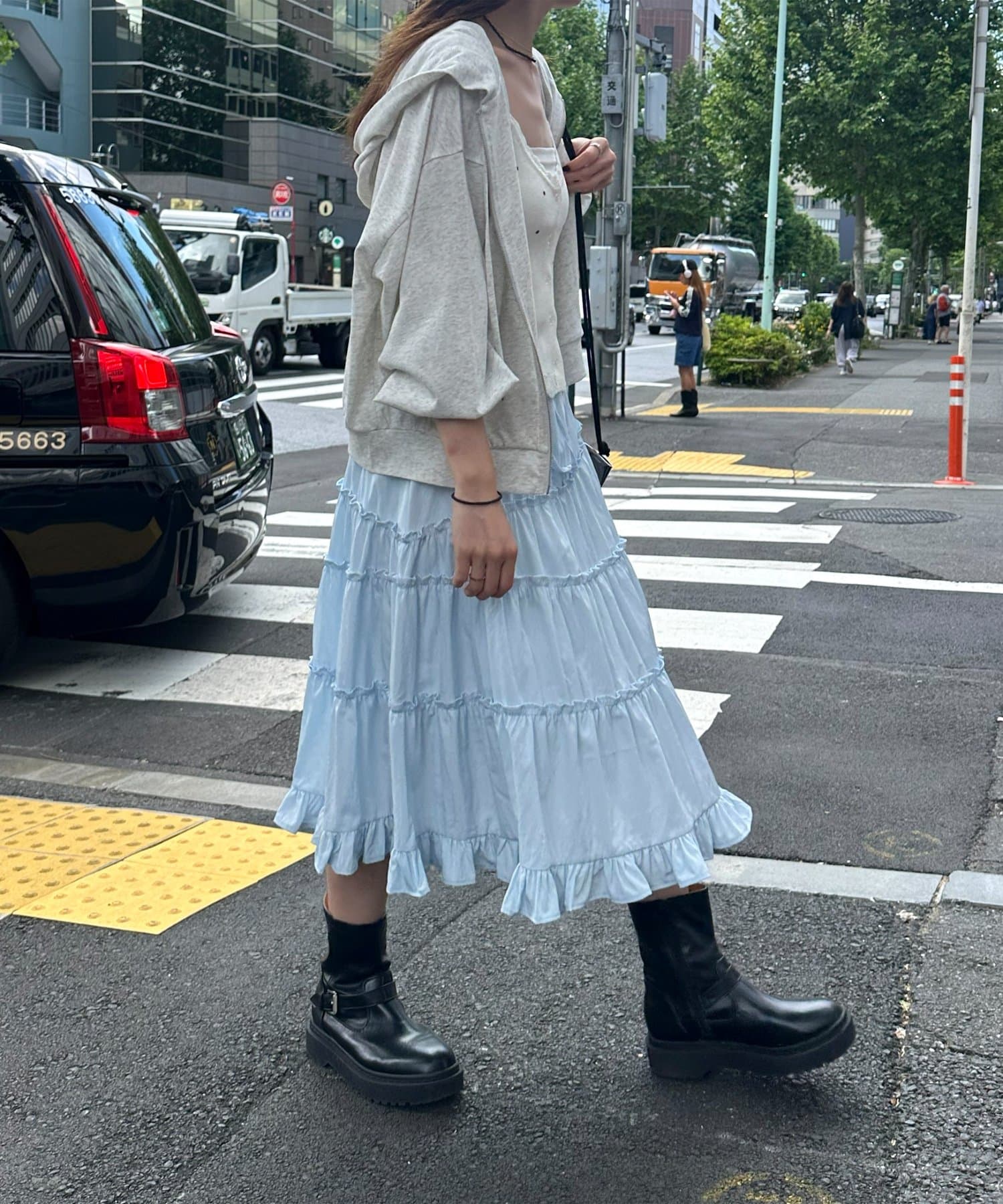 umm. By Discoat 荷葉邊中長裙 - Image 10