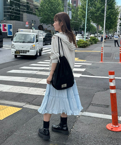 umm. By Discoat 荷葉邊中長裙 - Image 11