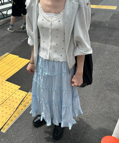 umm. By Discoat 荷葉邊中長裙 - Image 13