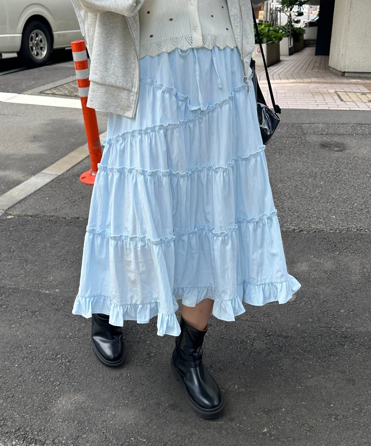 umm. By Discoat 荷葉邊中長裙 - Image 14