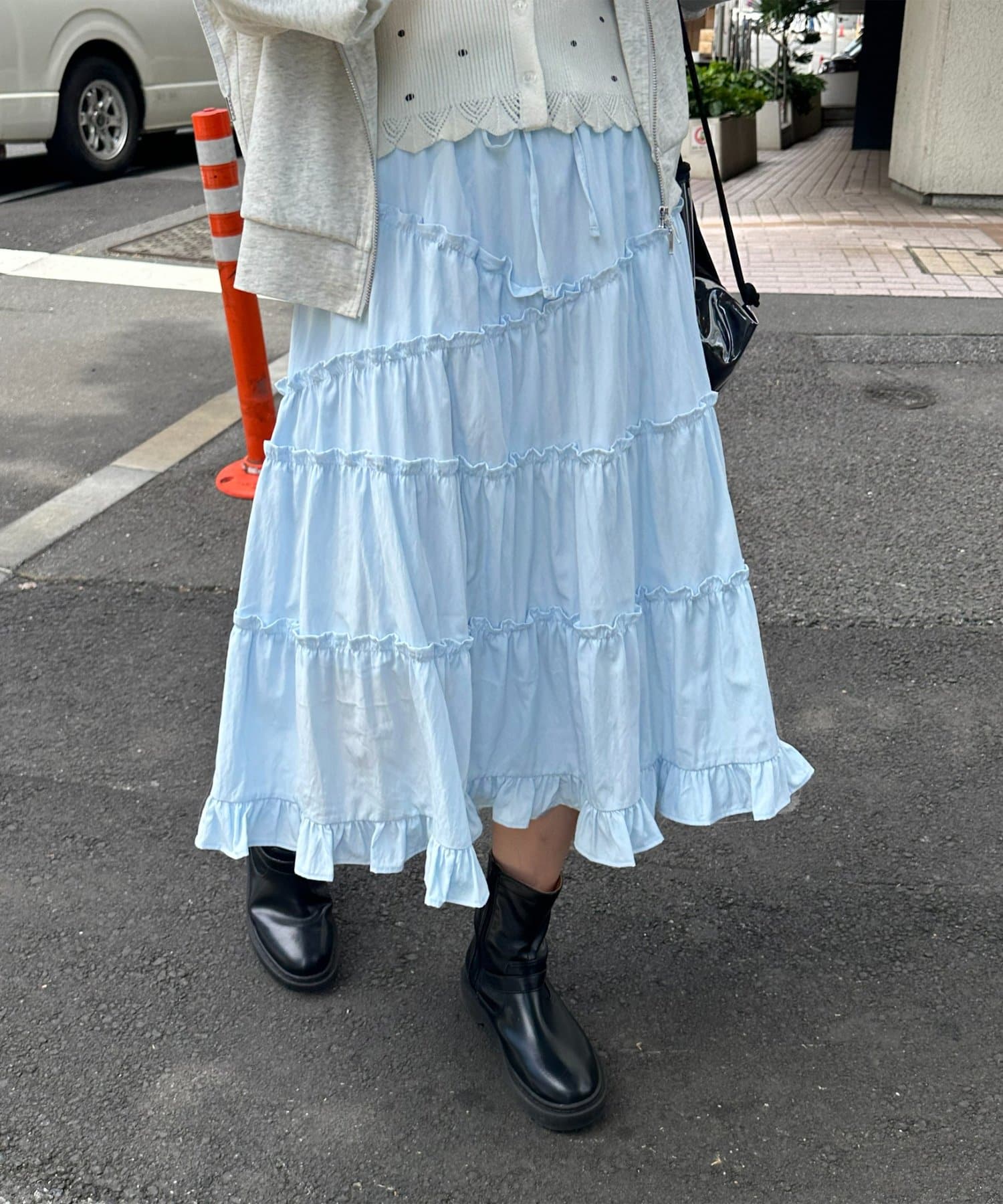umm. By Discoat 荷葉邊中長裙 - Image 14