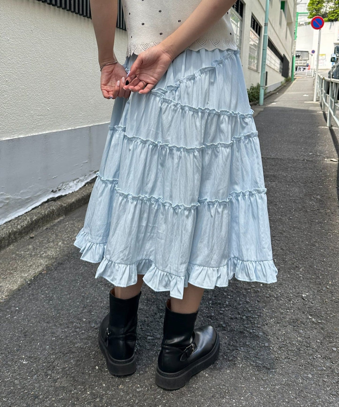 umm. By Discoat 荷葉邊中長裙 - Image 17