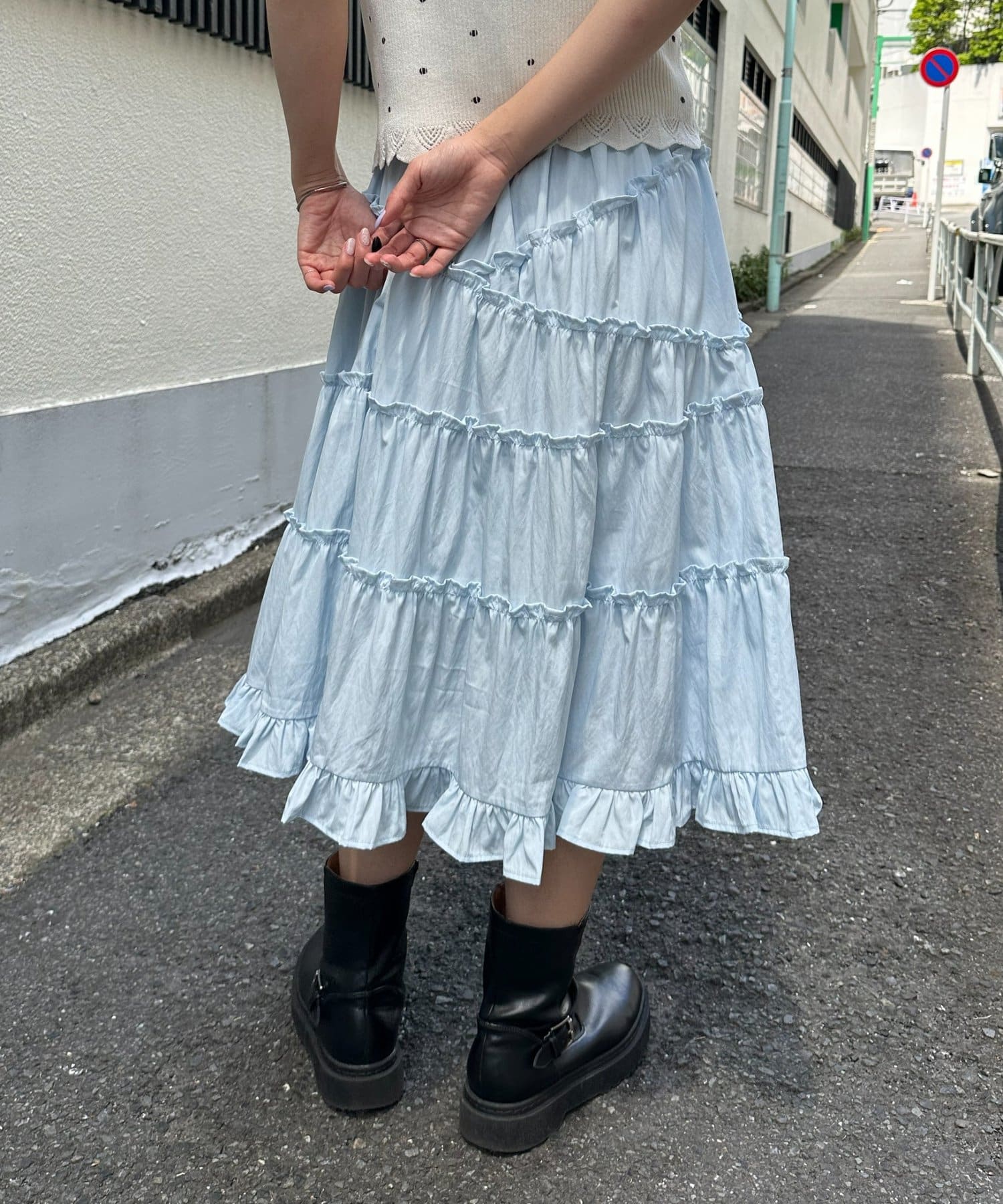 umm. By Discoat 荷葉邊中長裙 - Image 17