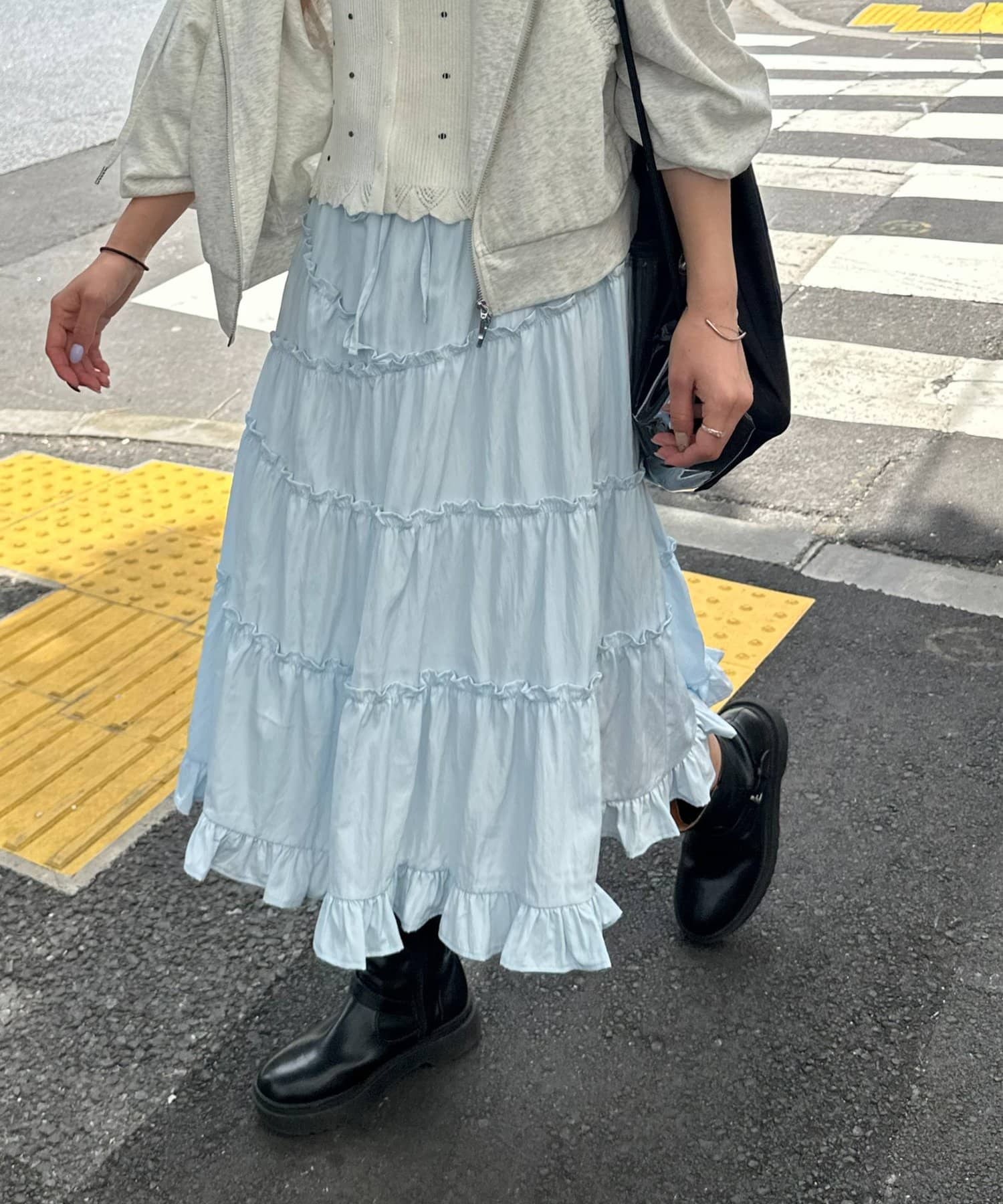 umm. By Discoat 荷葉邊中長裙 - Image 8