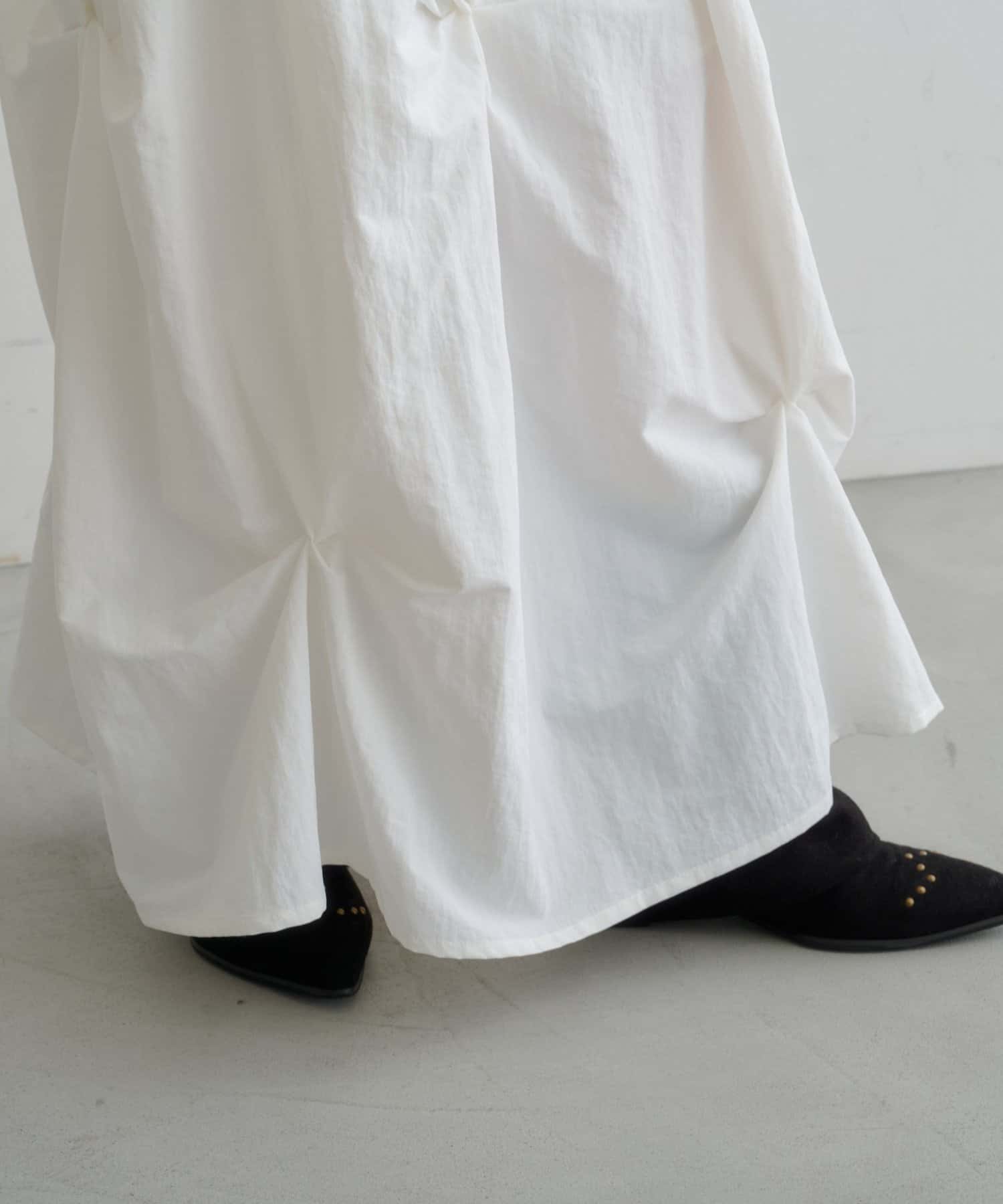 Kastane Flower Tuck Long Skirt - Image 12