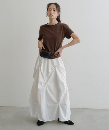 Kastane Flower Tuck Long Skirt - Image 14