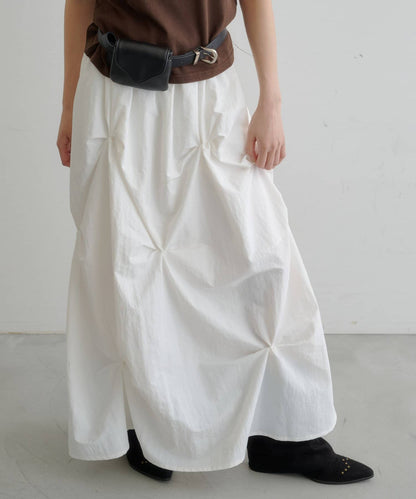 Kastane Flower Tuck Long Skirt - Image 7