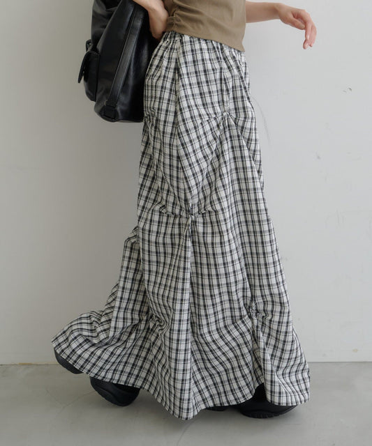 Kastane Flower Tuck Long Skirt - Image 2