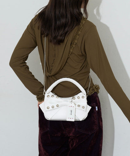 [CIAOPANIC] GRAIN Ribbon 2Way Bag - Image 5