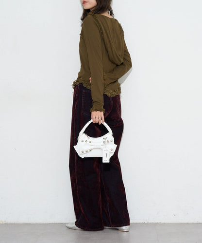 [CIAOPANIC] GRAIN Ribbon 2Way Bag - Image 9
