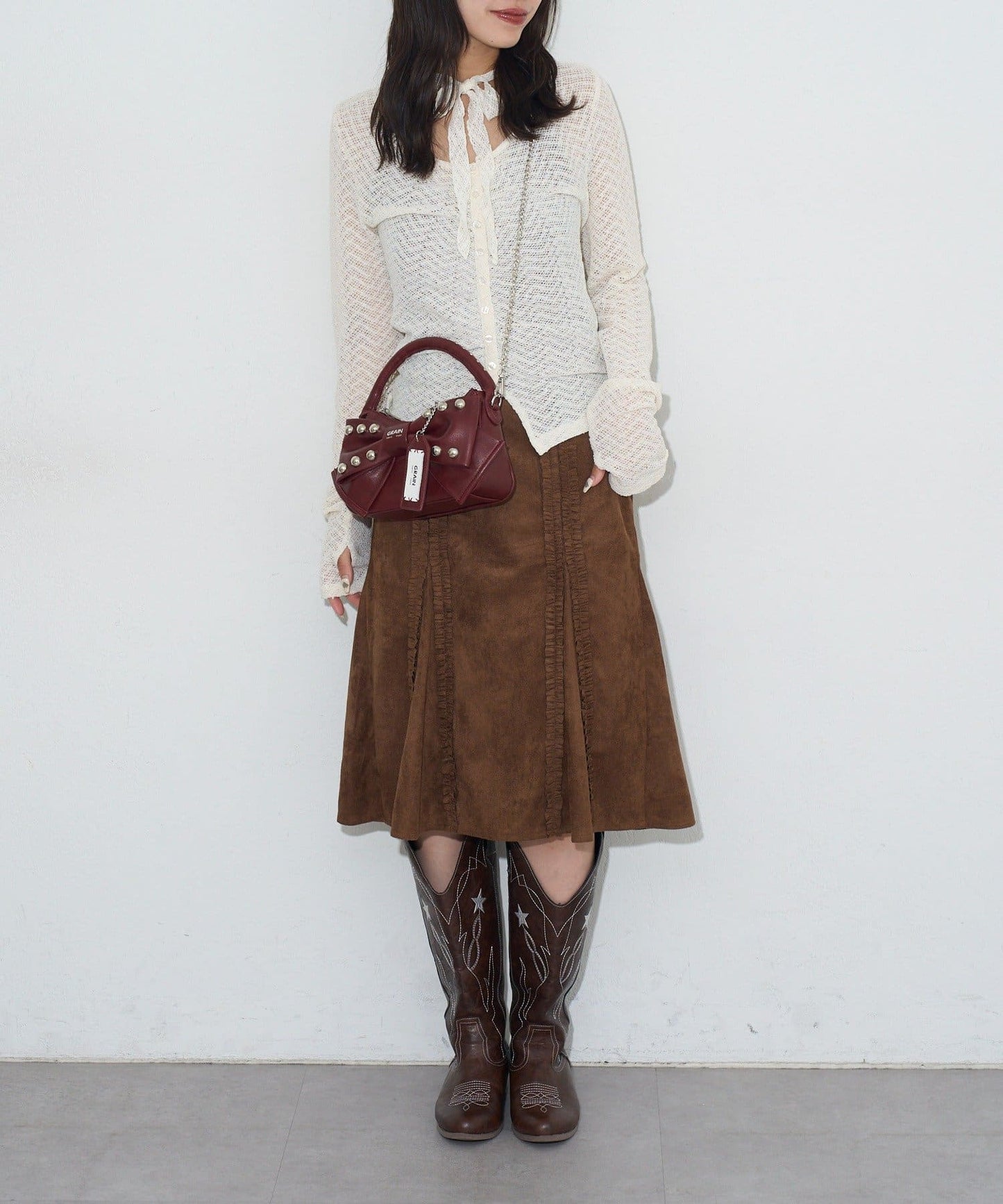 [CIAOPANIC] GRAIN Ribbon 2Way Bag - Image 20