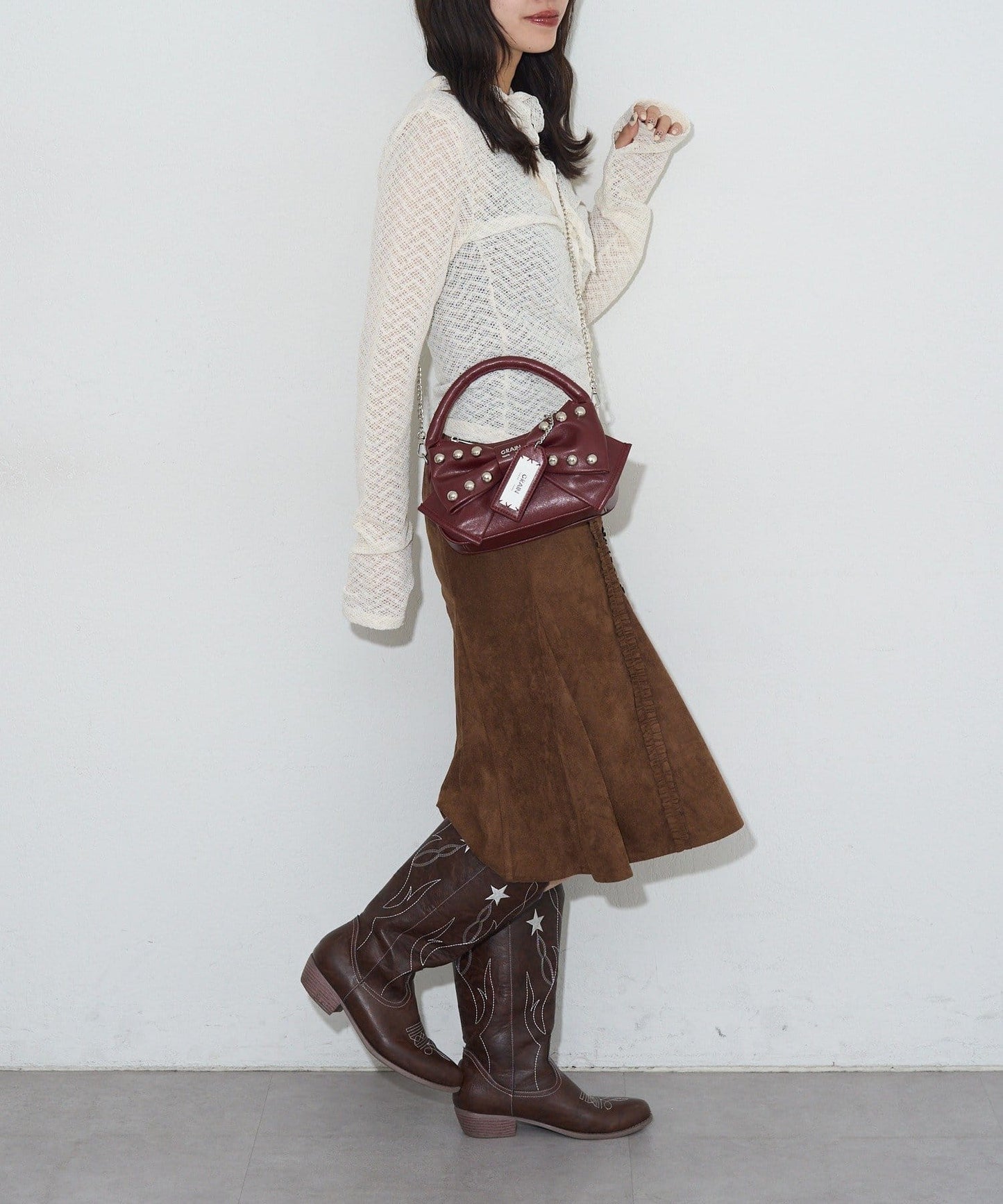 [CIAOPANIC] GRAIN Ribbon 2Way Bag - Image 21