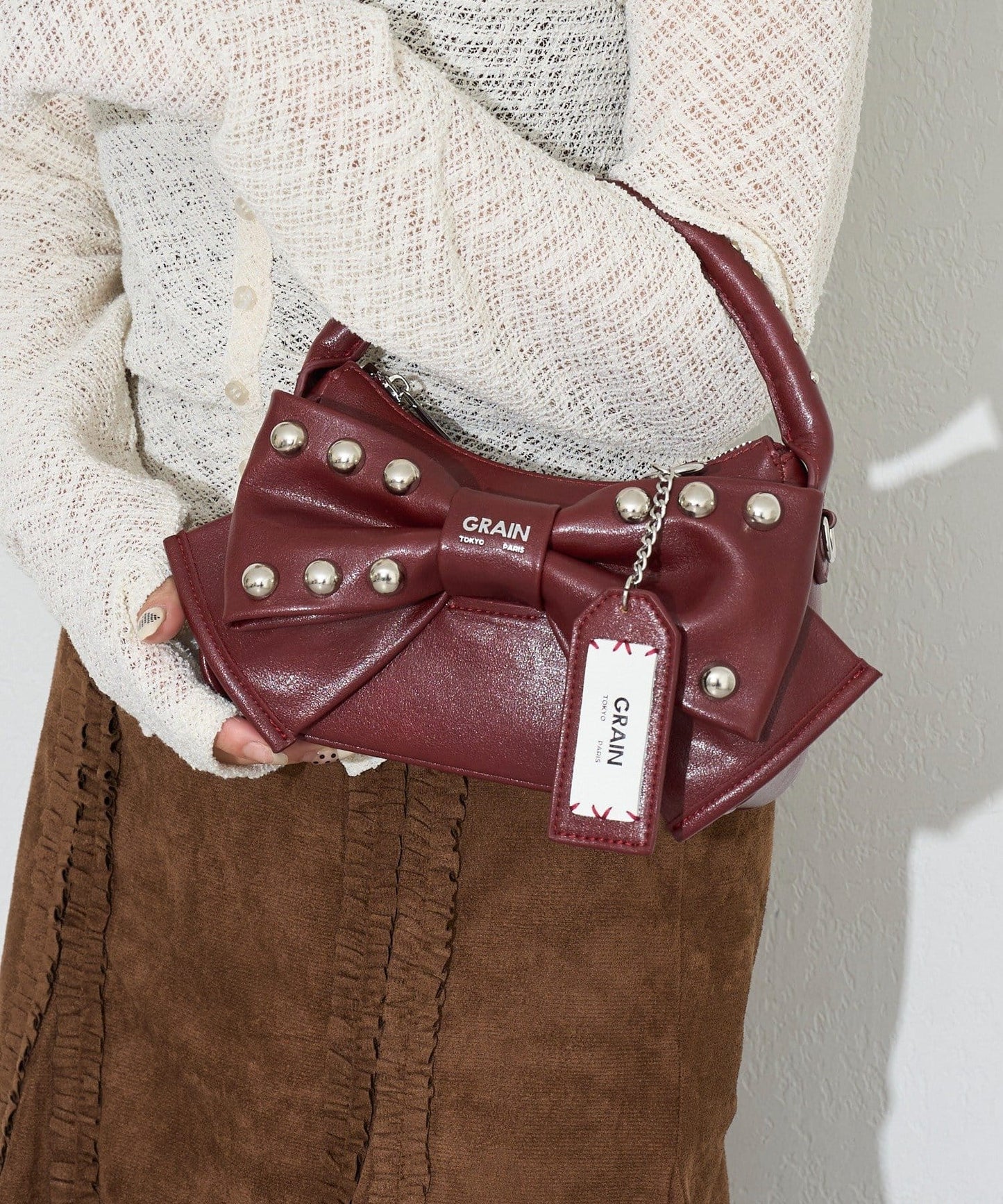 [CIAOPANIC] GRAIN Ribbon 2Way Bag - Image 15