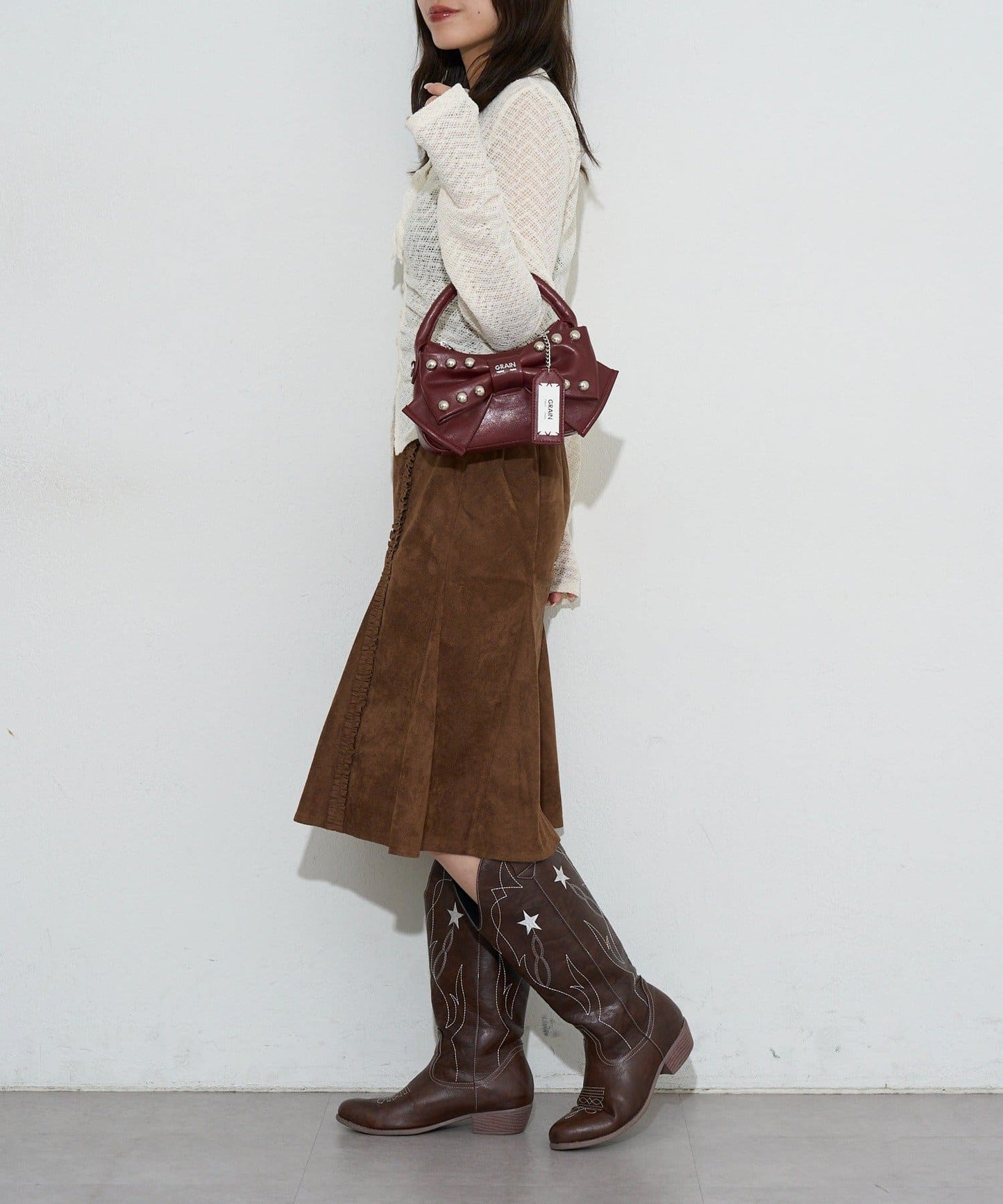 [CIAOPANIC] GRAIN Ribbon 2Way Bag - Image 19