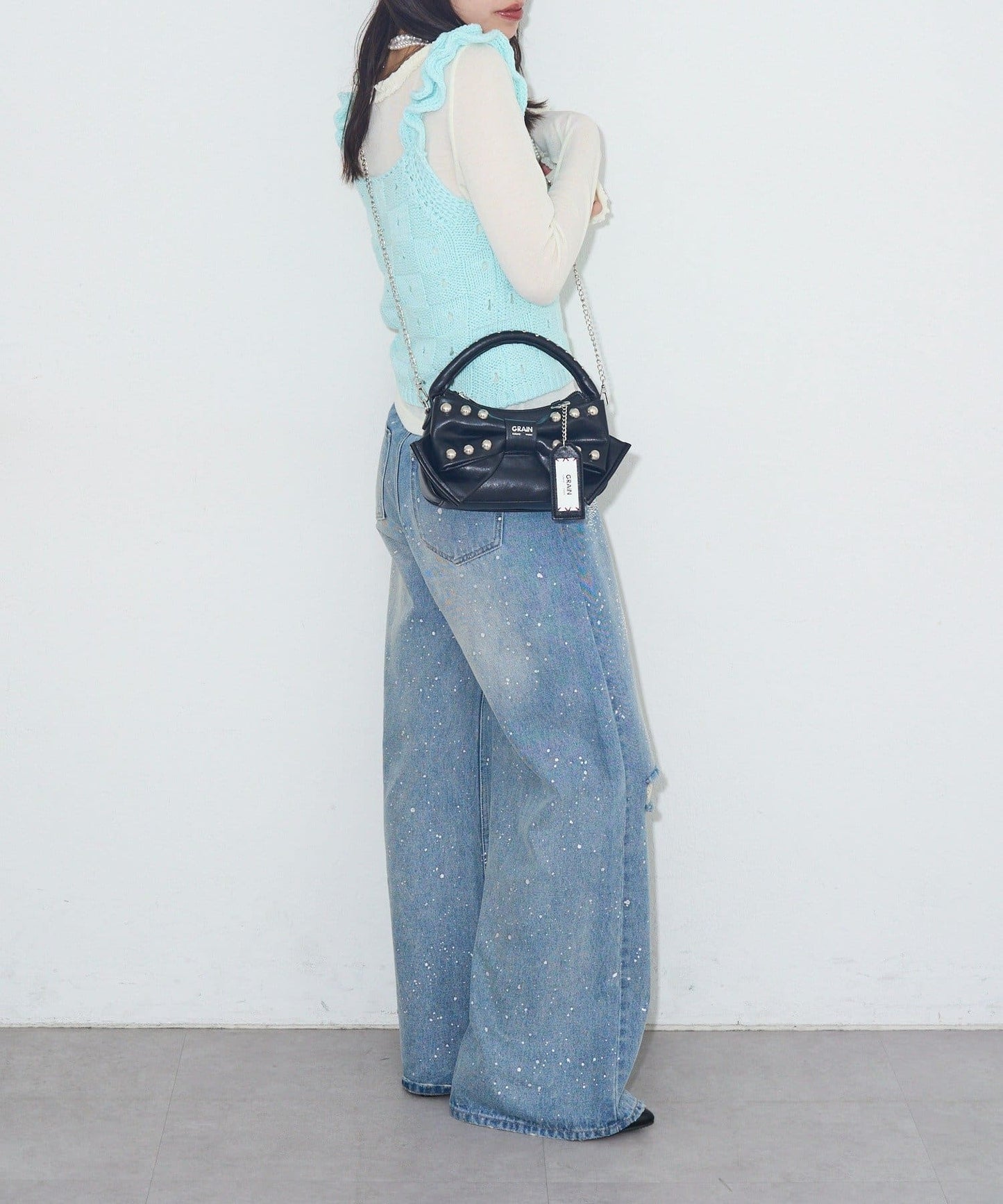 [CIAOPANIC] GRAIN Ribbon 2Way Bag - Image 26